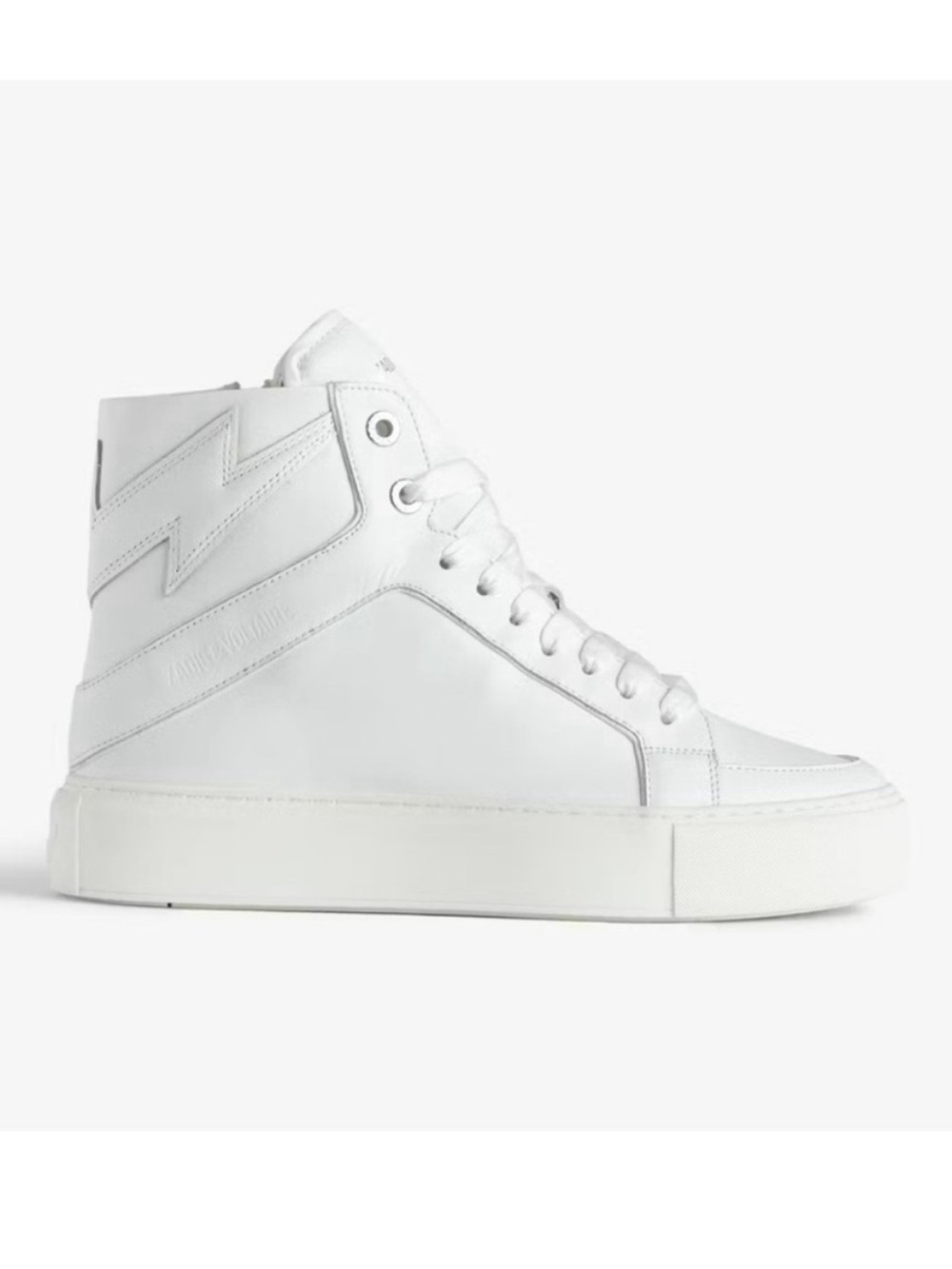NIB Zadig & Voltaire HIGH FLASH CHUNKY SMOOTH Platform High-top EU 39 White $498